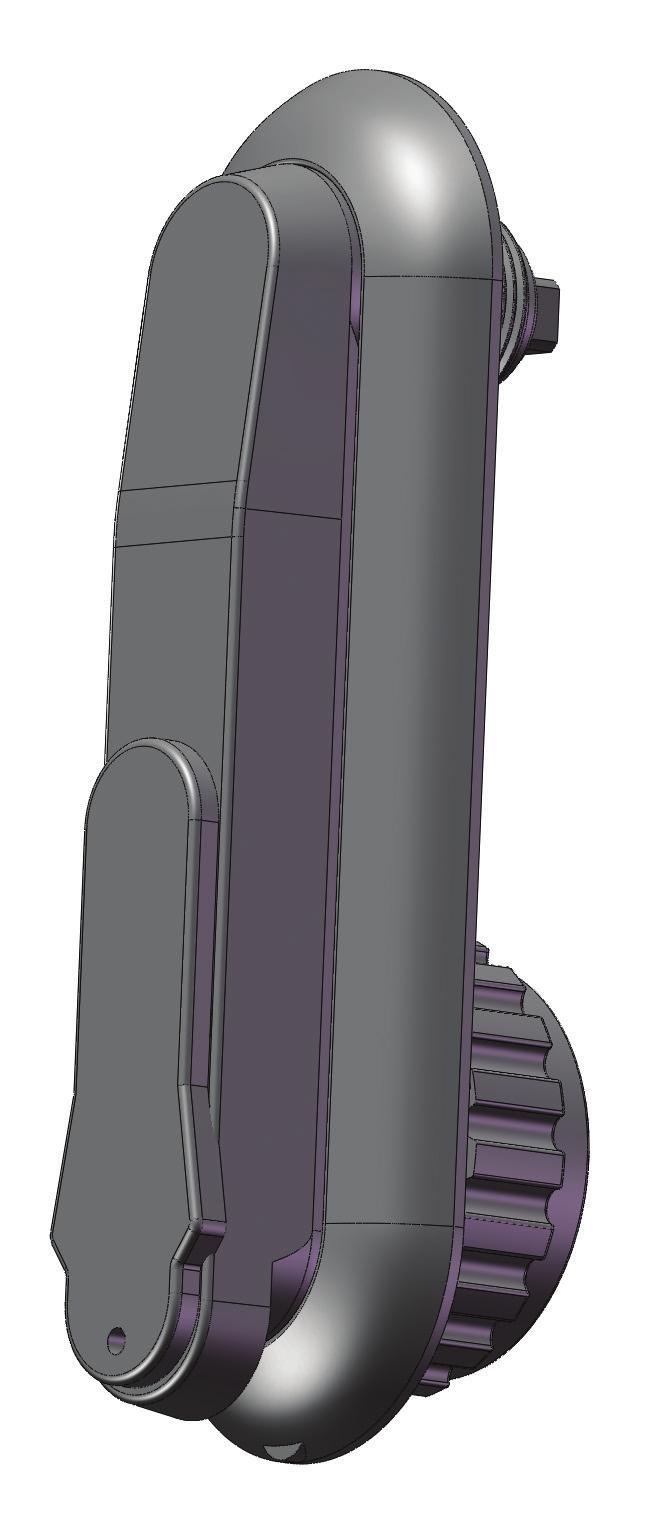 Zamek HS 06 MATERIAŁ: Korpus - PA 6 GF30; kolor czarny, biały, szary wg RAL. UWAGA: Rączka zbrojona blachą stalową, hartowaną o grubości 1,5 mm.
