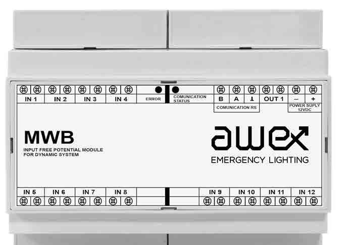 nastawienia adresu IP komunikacja z panelem kontrolnym poprzez złącze RJ45 MWB MODUŁ WEJŚĆ BEZPOTENCJAŁOWYCH przeznaczony do współpracy z panelem kontrolnym DES oraz ami DES komunikacja za pomocą