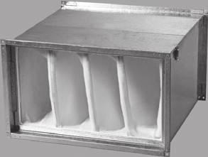 81) Kaseta filtracyjna wyposażona w element filtrujący w kształcie fali do oczyszczenia powietrza w systemach prostokątnych kanałów wentylacyjnych do montażu z kanałami
