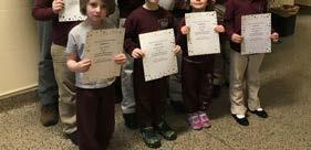 They participate regularly in class and always demonstrate a positive attitude while maintaining good grades and excellent character creating a positive school environment.