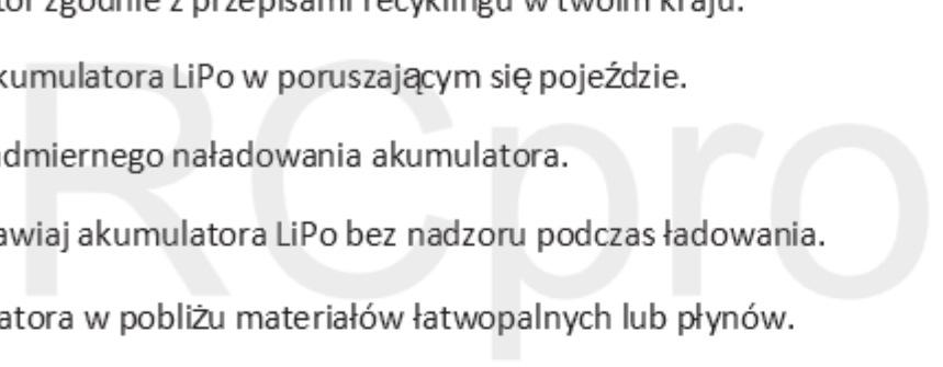 ! Wskazówki bezpieczeństwa dla akumulatorów Li-Po Akumulatory LiPo różnią się od tradycyjnych akumulatorów tym, że ich chemiczna zawartość jest jest zamknięta we względnie lekkim opakowaniu foliowym.