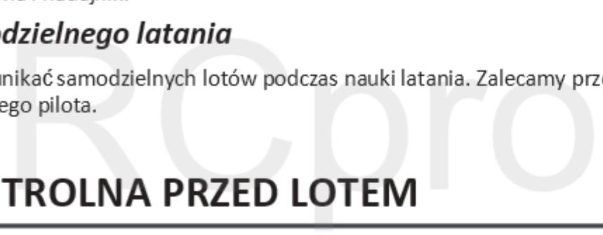 2.4 Ochrona przed wilgocią Dron 4 posiada wiele precyzyjnych elementów elektronicznych. Przechowuj akumulator i drona w suchym miejscu o temperaturze pokojowej.