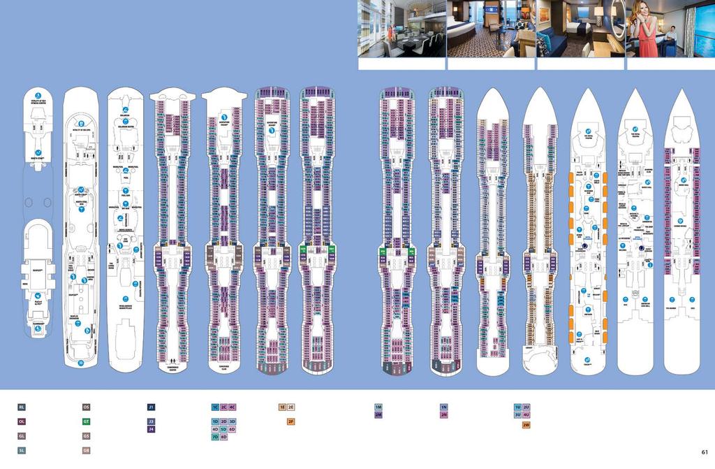 KLASA QUANTUM Anthem of the Seas Ovation of the Seas Quantum of the Seas Spectrum of the Seas SM INFORMACJE O STATKACH Długość całkowita: 348 m Szerokość: 41 m Zanurzenie: 8.