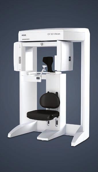 OP 3D Vision gwarantuje pełne bezpieczeństwo pacjenta - dawka przy podstawowym badaniu 8 x ø 8 cm wynosi zaledwie 5μSv l siedząca pozycja pacjenta gwarantuje powtarzalność badań l pełny skan w