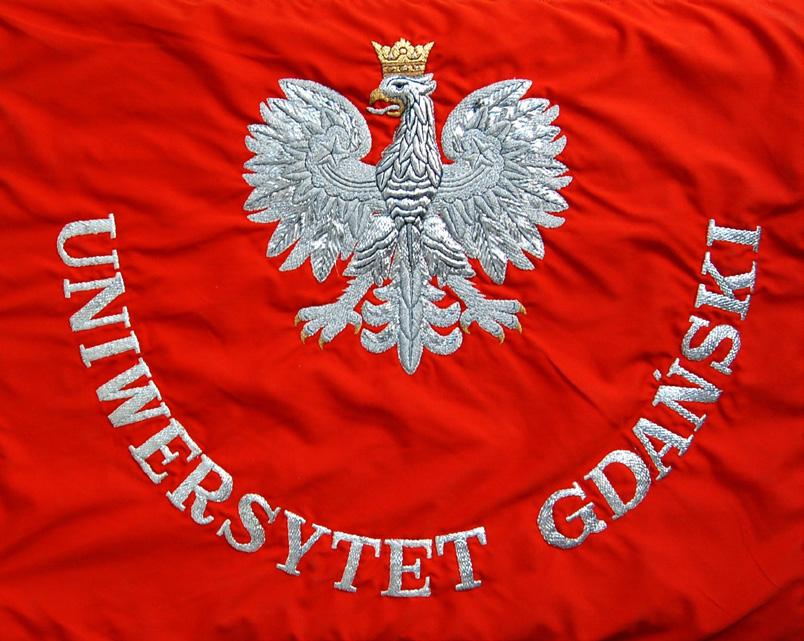 Załącznik nr 2 do Statutu Uniwersytetu Gdańskiego sztandar i flaga uniwersytetu gdańskiego SZTANDAR Rozmiar
