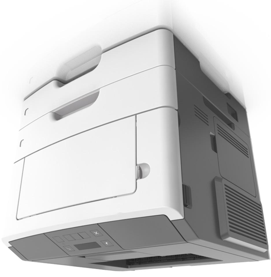 Informacje na temat drukarki 12 Wyposażenie drukarki UWAGA NIEBEZPIECZEŃSTWO USZKODZENIA CIAŁA: Aby zmniejszyć ryzyko niestabilności sprzętu, każdy zasobnik należy ładować oddzielnie.