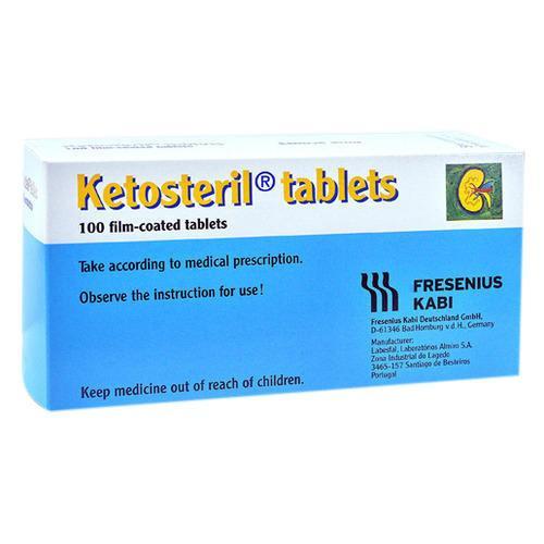KETOSTERIL (preparat żywieniowy) - tabletki powlekane (Fresenius Kabi) KETOSTERIL (ketoanalogi aminokwasów rozgałęzionych) jest lekiem stosowanym w terapii żywieniowej, u pacjentów z zaburzeniami