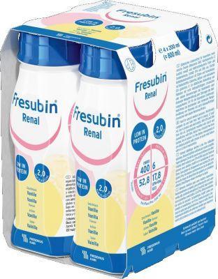 FRESUBIN RENAL DRINK (KABI) Specjalistyczna, wysokoenergetyczna dieta (2,0 kcal/1ml) 400 kcal w jednym opakowaniu, o obniżonej