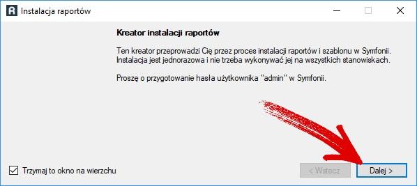 Instalacja raportów Instalacja raportów jest konieczna do prawidłowej wymiany danych z Symfonią. Powoduje także dodanie opcji do menu kontekstowych w programie. Aby zainstalować raporty: 1.