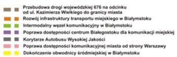 14 2020 [17] 1.2.2.2. OBWODNICE WEWNĘTRZNE BIAŁEGOSTOKU W listopadzie 2016 roku rozpoczęły się prace nad budową
