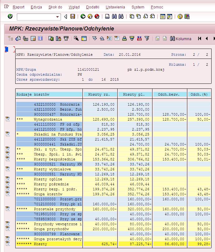 Poniżej przykładowo wypełniony ekran selekcji dla 2015 r.