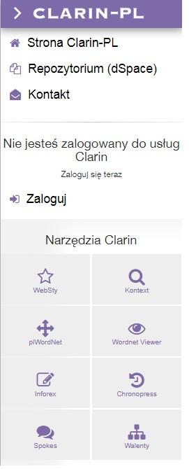 Rozwijany panel boczny Z lewej strony repozytorium znajduje się panel, za którego pomocą możemy w uproszczony sposób uzyskać dostęp do podstawowych opcji: przejść do strony głównej projektu