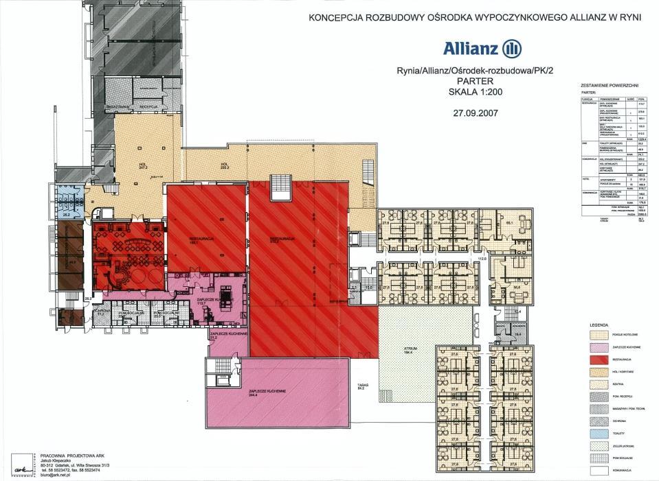 NIERUCHOMOŚĆ OBIEKT HOTELOWO-KONFERENCYJNY m 2 TYTUŁ DODATKOWE INFORMACJE: Jest możliwość rozbudowy obiektu do ok. 260 pokoi.