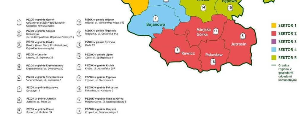 LESZNO 34266 LIPNO 1086 MIEJSKA GÓRKA 1095 PAKOSŁAW 488 PĘPOWO 1410 POGORZELA 506 PONIEC 444 RAWICZ 5859 RYDZYNA 661* ŚMIGIEL