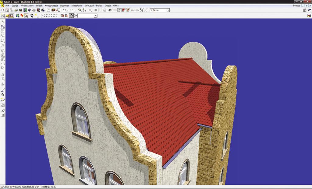 Program spełnia wymagania i oczekiwania stawiane przez architektów programom komputerowym służącym do nowoczesnego projektowania architektonicznego.