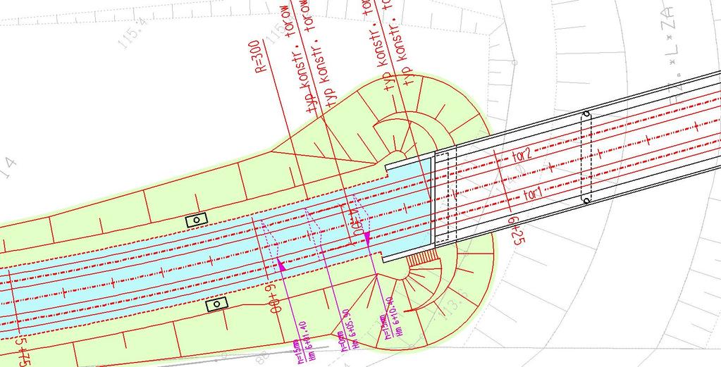 projekt nowej linii tramwaju plus na Kozanów z 2010 r.