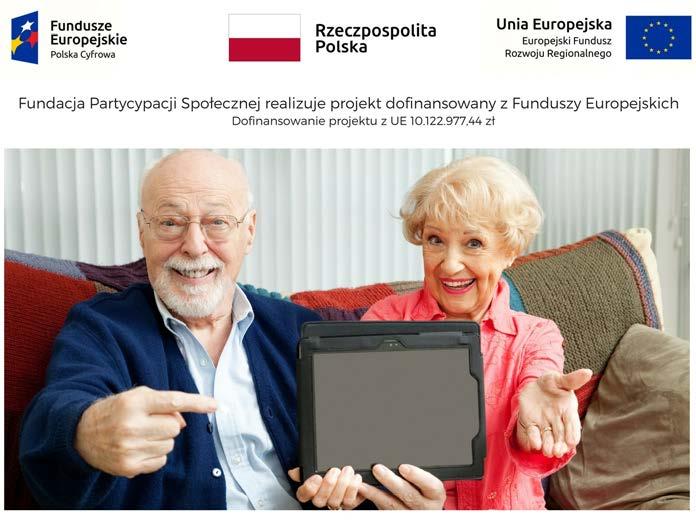fundacja-spoleczna.pl). Senior, który będzie uczestniczył w zajęciach po zakończeniu szkolenia otrzyma tablet na własność.