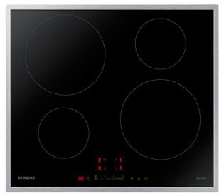 24 tryby pieczenia w tym ProRoasting chowane pokrętła błękitny LED stal nierdzewna (RS) Płyta Samsung Gazowa