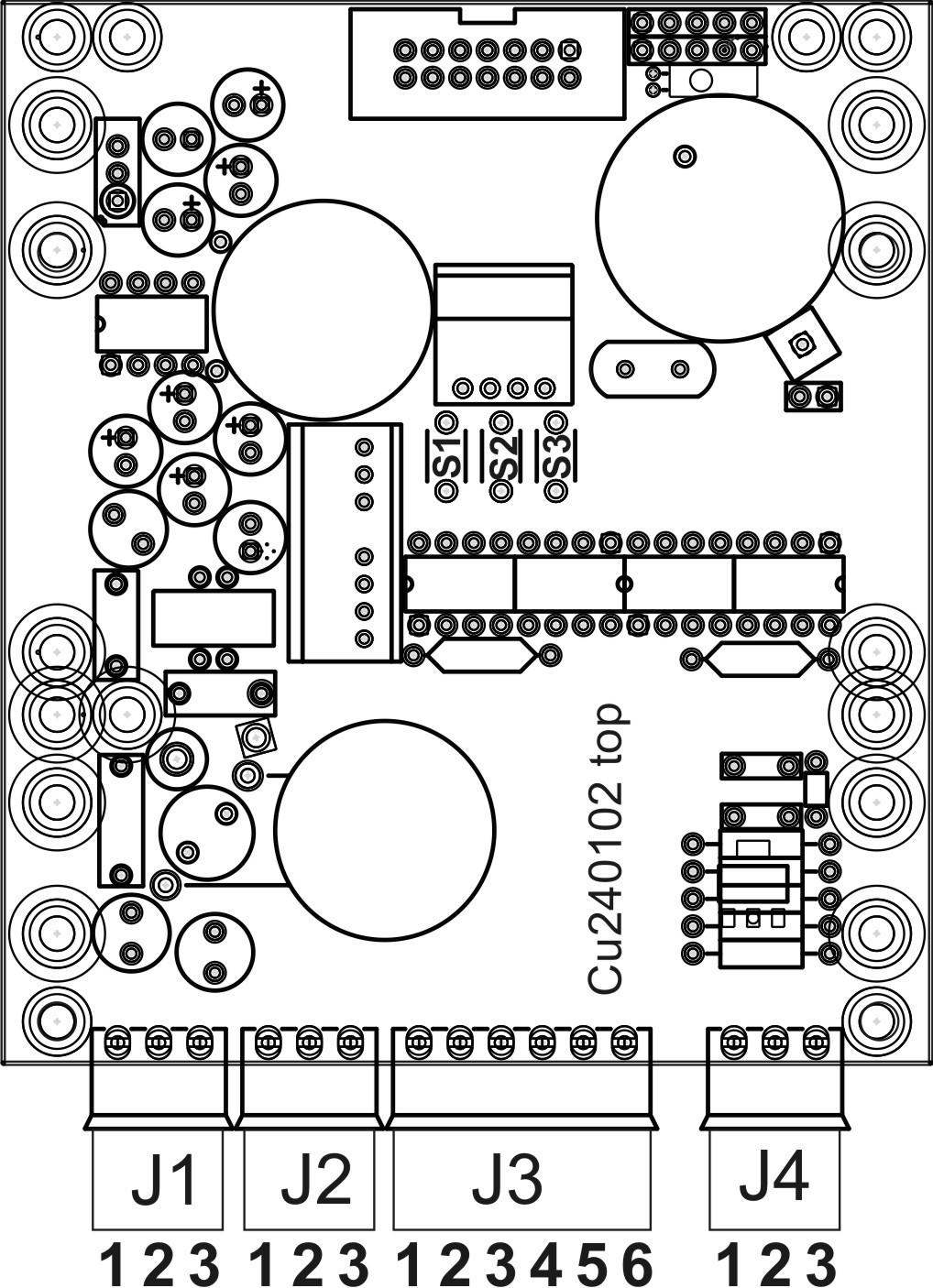 Tab.1. Złącze zasilania. Pin Symbol Opis J1-1 uziemienie J1-0V zasilanie J1-3 +4VDC zasilanie Tab.. Złącze sygnałowe.