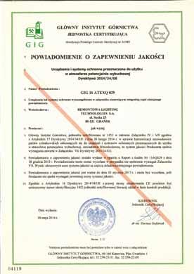 Zarządzanie jakością Wysoka jakość dostarczanych produktów to priorytet naszej działalności i stale podkreślany atut opraw.