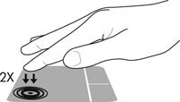 Wyłączanie i włączanie płytki dotykowej TouchPad Aby wyłączyć lub włączyć płytkę dotykową TouchPad, dotknij szybko