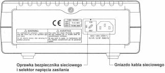 1. 4.7 Napięcie wspólnego wejścia pomiarowego OSTRZEŻENIE: Aby uniknąć porażenia prądem i/lub uszkodzenia przyrządu, nie wolno