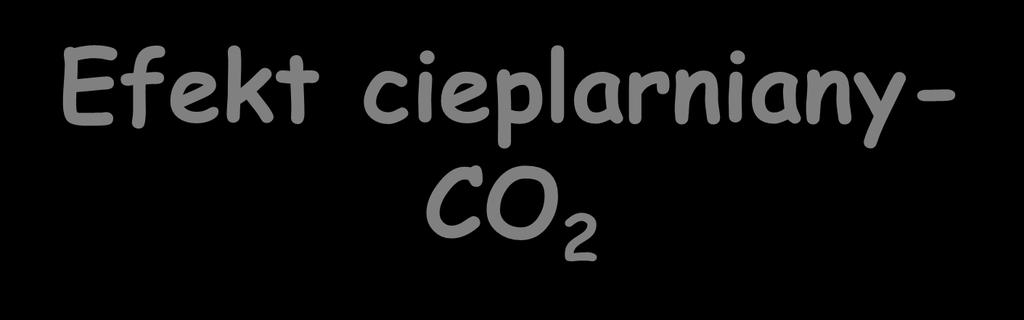 Efekt cieplarniany- CO 2 2.