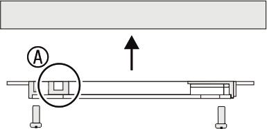 otwory montażowe wiercenia w powierzchni za pomocą otworów etykietą numeru "" na szablon do wiercenia.