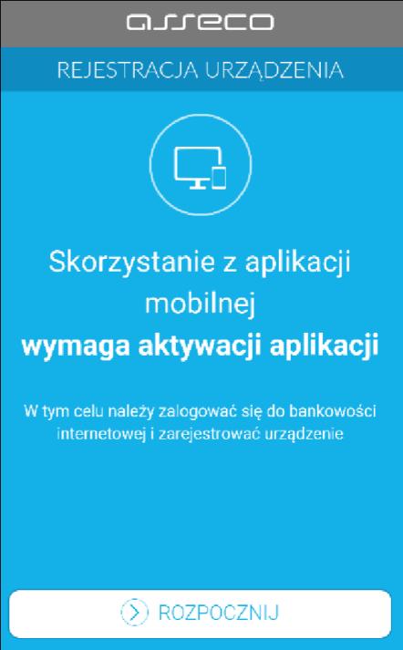 autoryzującego b) teraz na swoim urządzeniu wiążemy aplikację mobilną z bankowością e-bskowal - po uruchomieniu aplikacji mtoken Asseco MAA na urządzeniu mobilnym należy wykonać