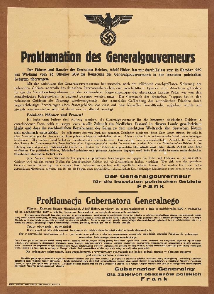 Założenia eksploatacji terenów polskich oraz stopniowe wyniszczenie Narodu Polskiego władze III Rzeszy opracowały jeszcze przed rozpoczęciem II wojny światowej.