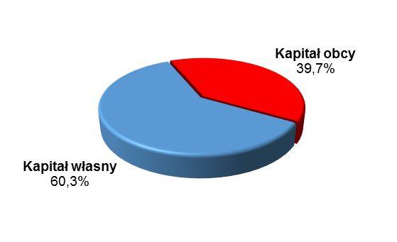 2016 Kapitał własny przypadający akcjonariuszom jednostki dominującej struktura 2017 struktura 2016 dynamika 399 075 388 114 57,6% 62,4% 2,8% Udziały niedające kontroli 19 046 21 272 2,7% 3,4% -10,5%