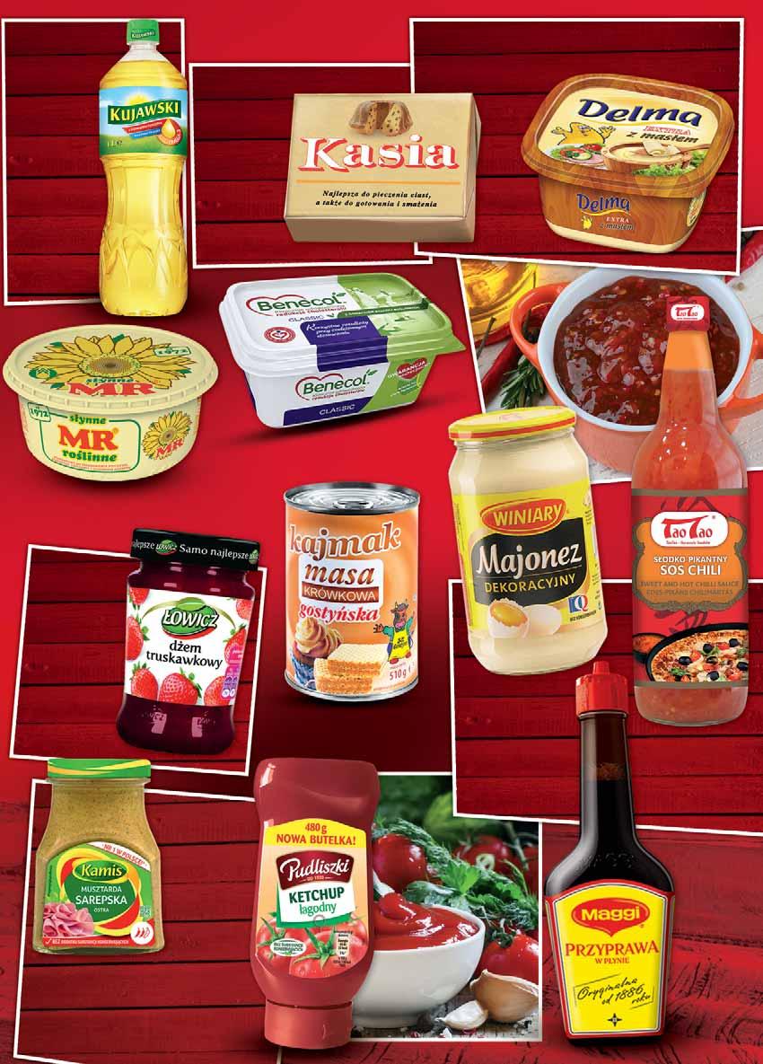 OLEJ KUJAWSKI 1 L sprzedaż po lub po 15 szt. 49315567, 24111528 5 09 z VAT 5.35 KASIA 250 G klasyczna, ekstra maślany smak sprzedaż po lub po 20 szt. 14796866, 41081670 1 75 z VAT 1.
