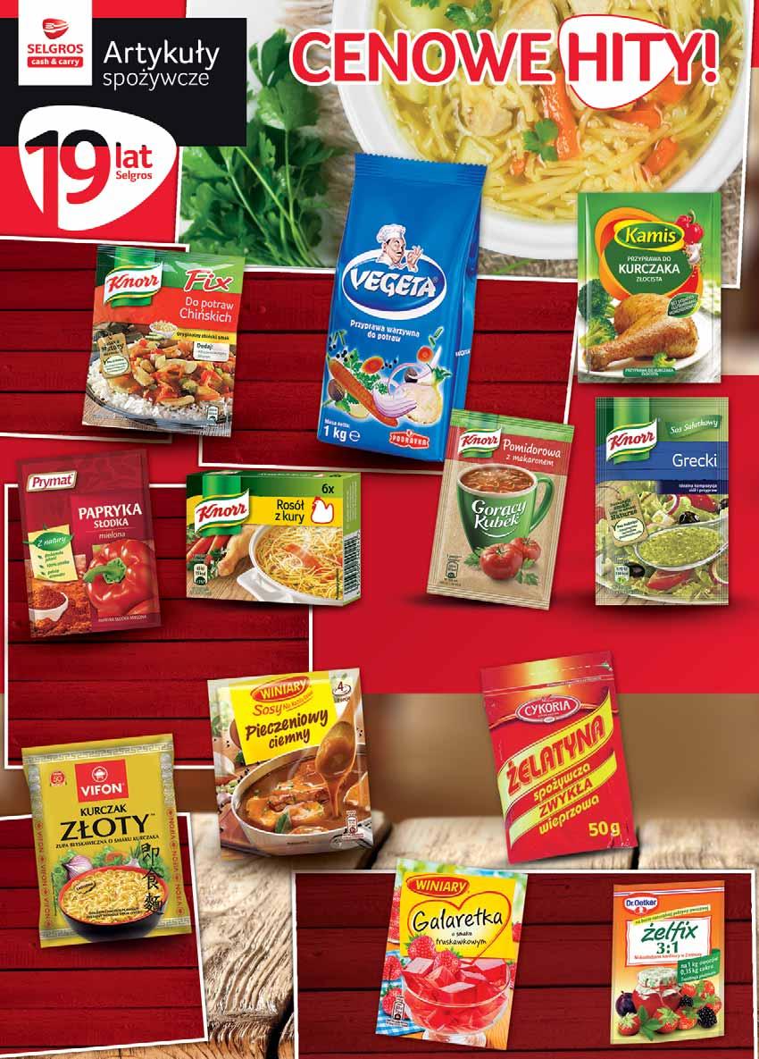 FIX sprzedaż po 23622160 1 75 z VAT 1.89 VEGETA 1 KG sprzedaż po 33776683 11 49 z VAT 12.41 0 99 z VAT 1.07 MIESZANKI PRZYPRAW sprzedaż po 61794616 0 75 z VAT 0.