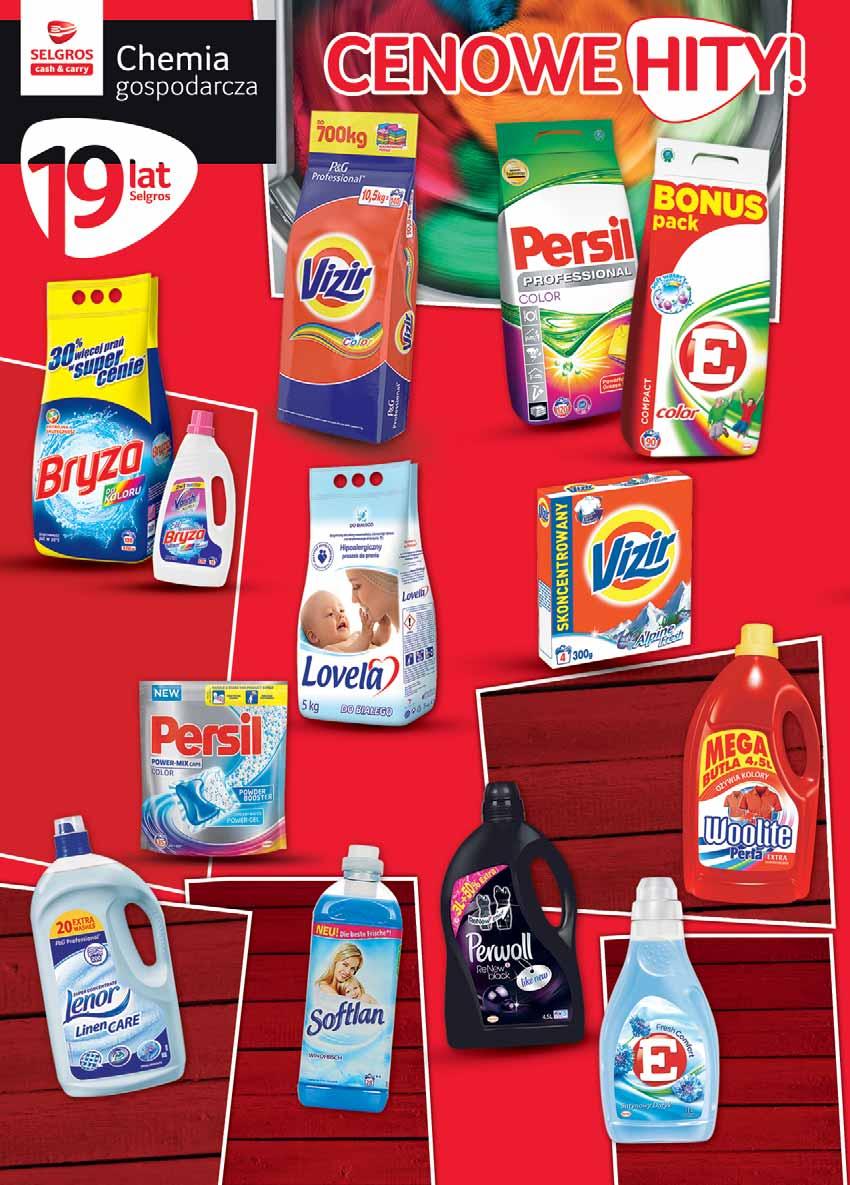 BRYZA PROSZEK 130 PRAŃ, 9,75 KG + BRYZA ŻEL 0,99 L GRATIS dwa rodzaje sprzedaż po 32 99 VIZIR PROSZEK 140 PRAŃ, 10,5 KG dwa rodzaje sprzedaż po 30255756 52 99 z VAT 65.18 z VAT40.