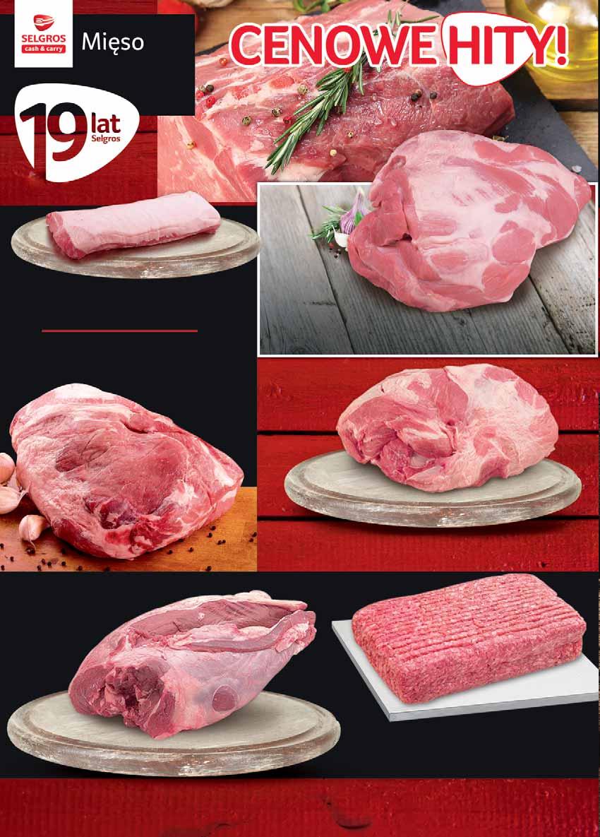 SCHAB WIEPRZOWY BEZ KOŚCI SZEROKI KARKÓWKA WIEPRZOWA BEZ KOŚCI PEŁNA 11 49 z VAT 12.06 12 99 z VAT 13.64 SZYNKA WIEPRZOWA BEZ KOŚCI BEZ SKÓRY PEŁNA 10 99 z VAT 11.