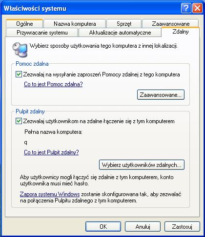5.0 5.3.5.4 Laboratorium - Zdalny pulpit i zdalna Pomoc w systemie Windows XP Wprowadzenie Wydrukuj i uzupełnij to laboratorium.