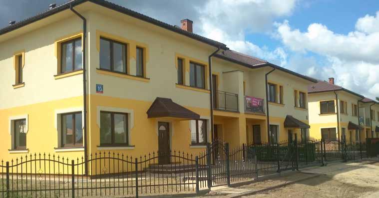 Obiekty referencyjne jedno- i wielorodzinne Obiekt referencyjny 10 Osiedle domków jednorodzinnych wyposażonych w powietrzne pompy ciepła NIBE SPLIT W 2013 roku został zakończony projekt EKOWAWER, w