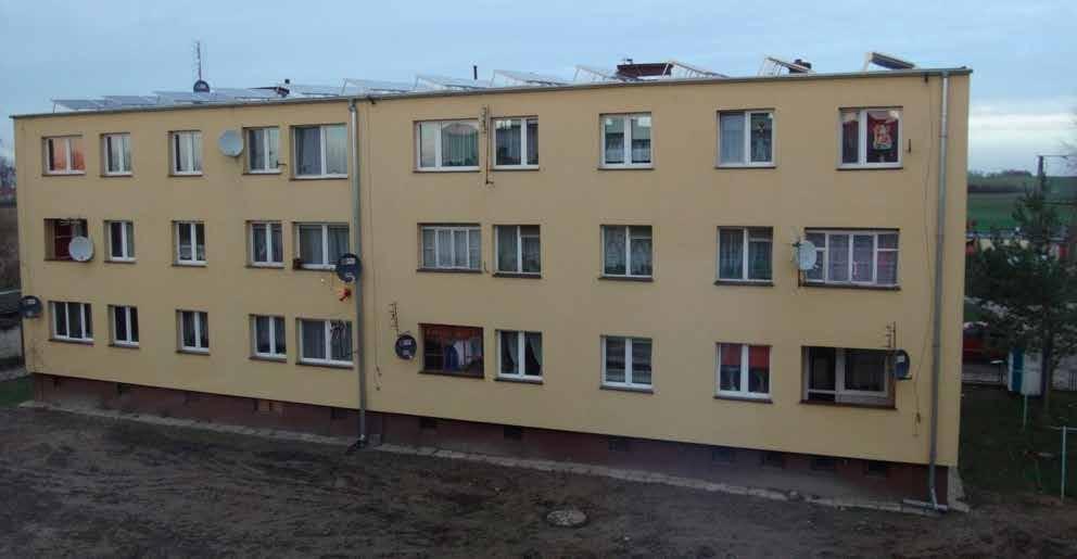 Obiekty referencyjne jedno- i wielorodzinne Obiekt referencyjny 13 Hybrydowa instalacja pompy ciepła NIBE oraz paneli fotowoltaicznych, w budynku wielorodzinnym, w ramach programu Prosument dla