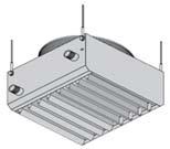 APARATY GRZEWCZO-WENTYLACYJNE Zawiesie sufitowe NEVADA W/E Mocowania / Maskownice Zawiesie ścienne WARMEX Sufitowe aparaty grzewcze z nagrzewnicą wodną Aparaty grzewcze WARMEX przeznaczone są do