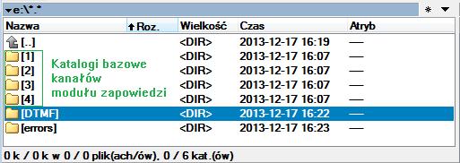 Moduł zapowiedzi wykorzystuje funkcję FLASH (przerwa kalibrowana), po jej wywołaniu wybiera zaprogramowany numer telefonu, a następnie zwalnia linię.