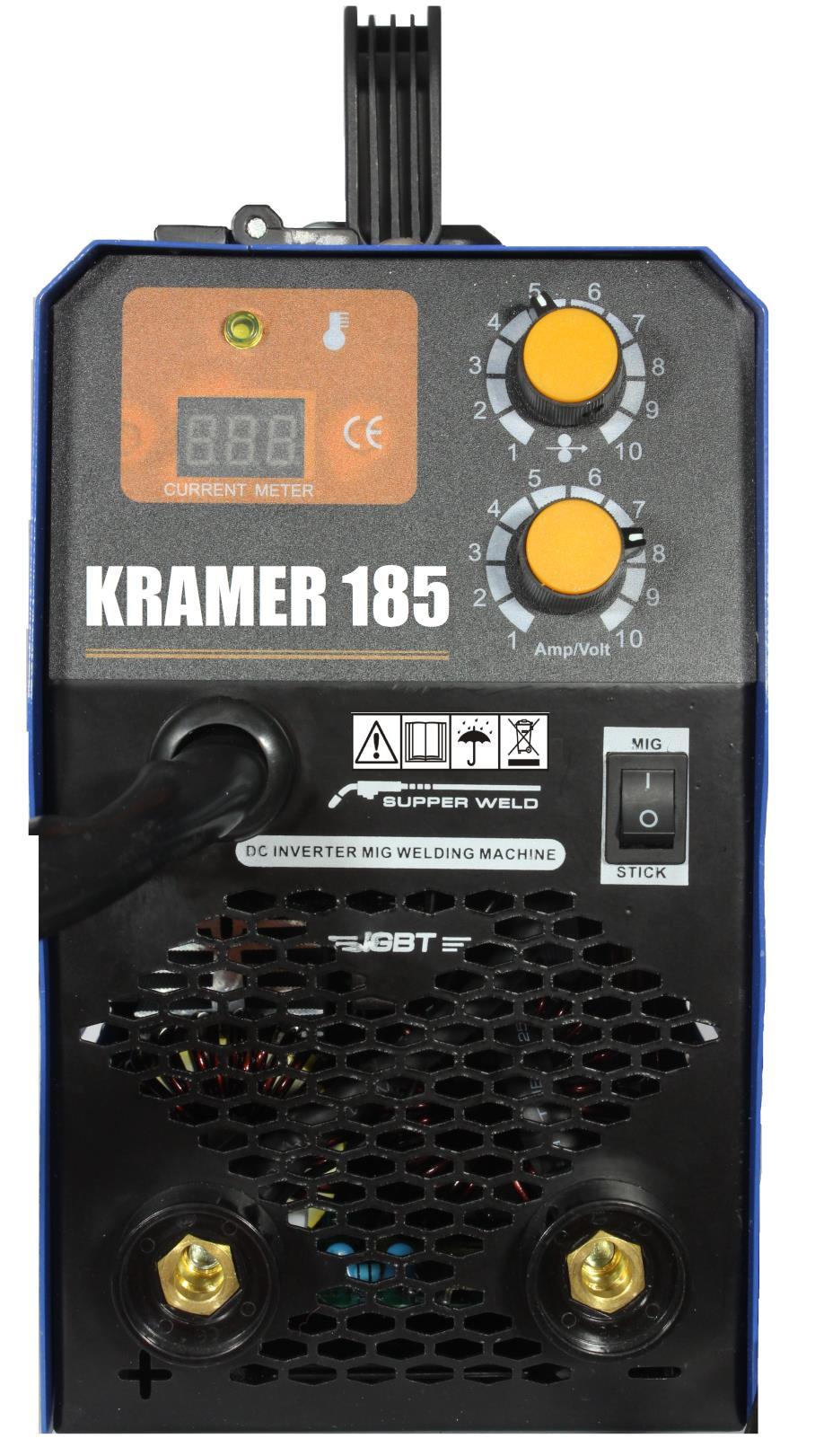 OPIS PANELU PRZEDNIEGO: KRAMER MIG/MAG 185 Rys 1.