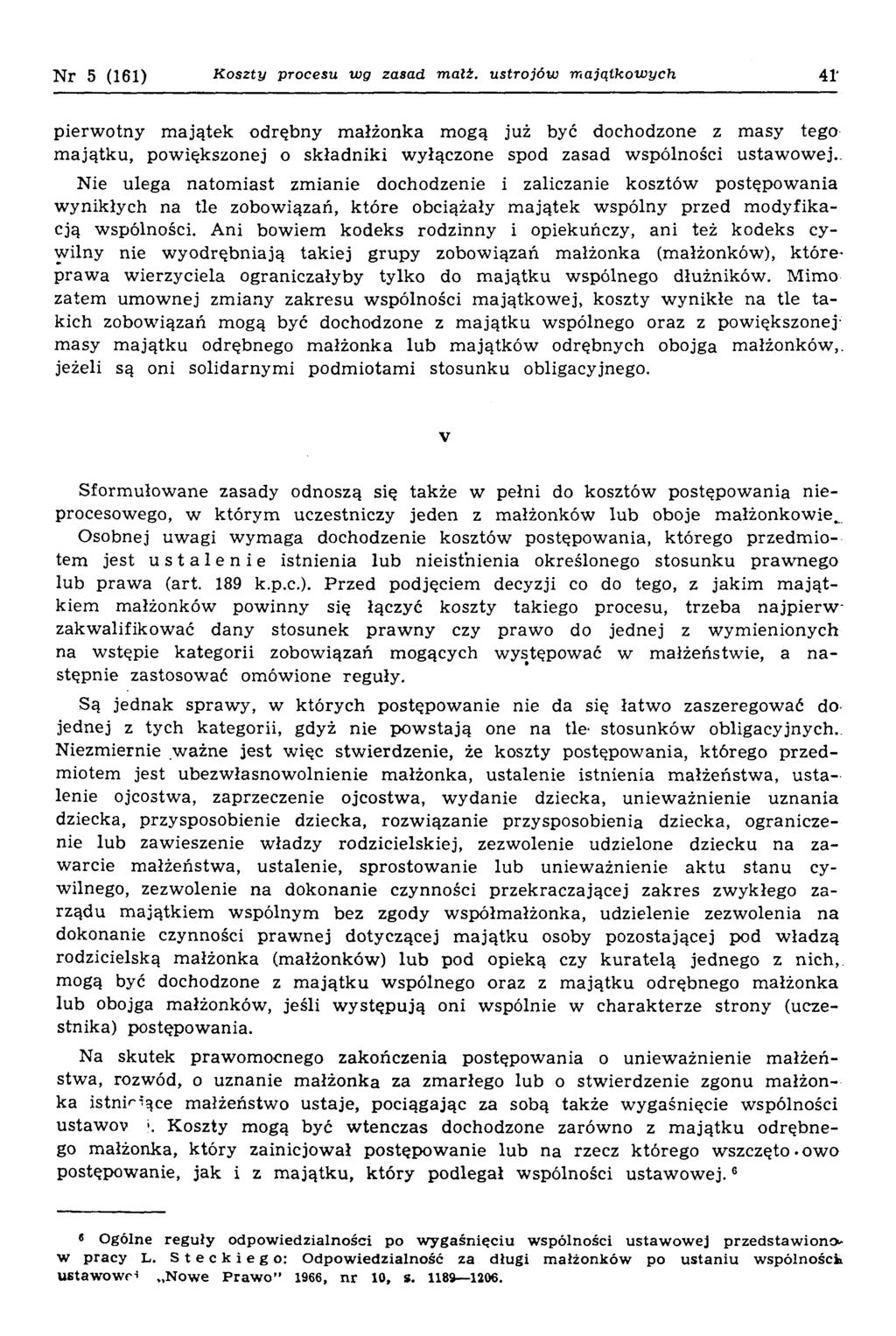 N r 5 (161) Koszty procesu wg zasad mali.