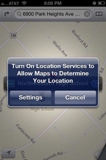 Włącz Usługi lokalizacji. Dotknij przycisk Home. Dotknij ikonę aplikacji Mapy.