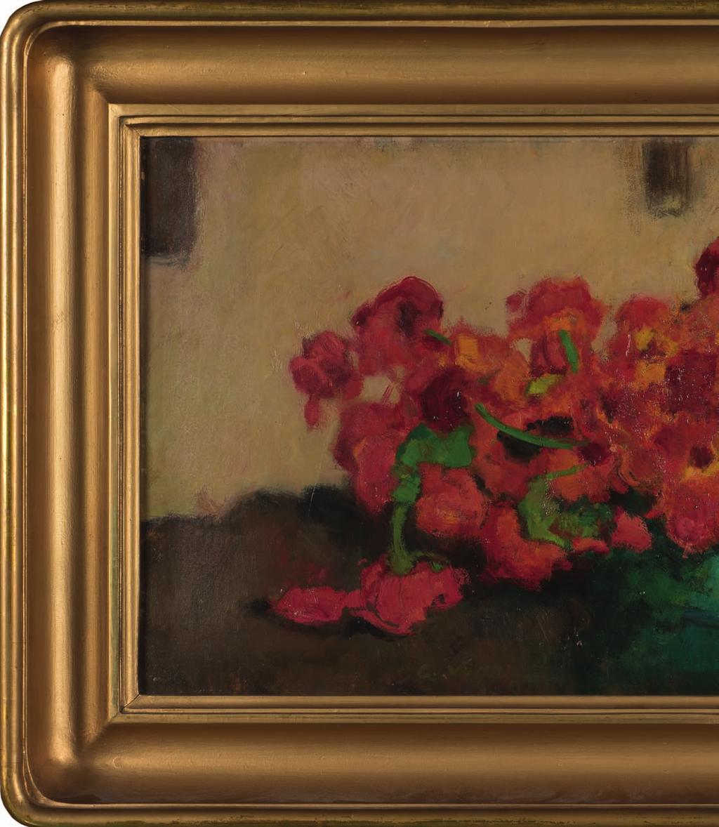 39. Alfons KARPIńSKI (1875-1961) Maki w wazonie olej,