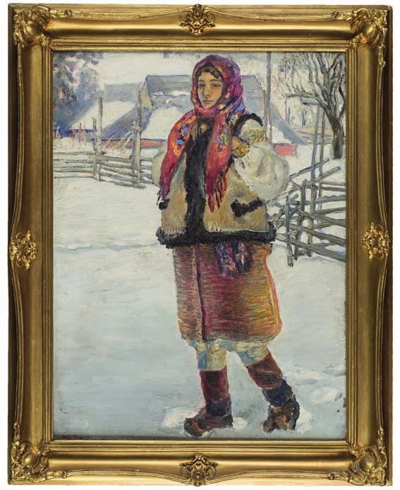 47. Zygmunt józefczyk (1881-1966) scena Rodzajowa olej, płótno, 80 x 135 cm, sygn. l.d.: zygmunt józefczyk (1)911. 12.