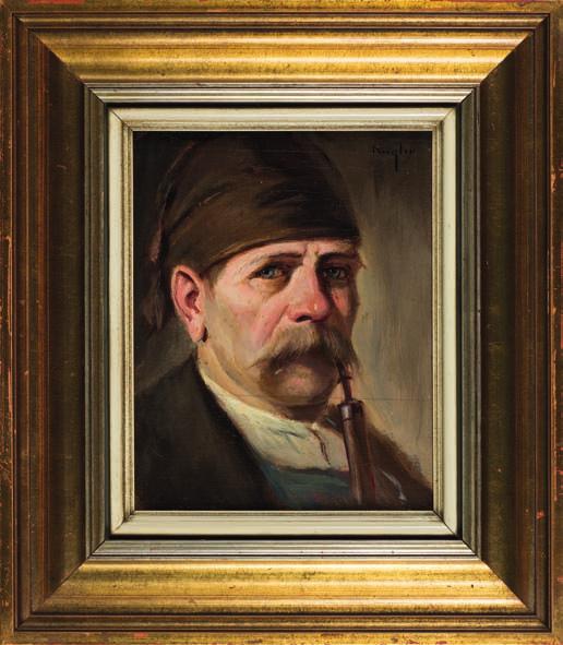charlotte louise KuglER (1811-1884) stary MłyNaRz olej, deska, 30 x 24 cm, sygn. p.g.: kugler. 5.000,- 53. Stanisław DęBIcKI (1866-1924) stary żyd olej, płótno, tektura, 28 x 13 cm, sygn. p.d.: st.