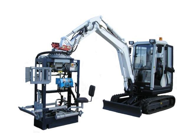 Wiertnice sterowane HDD hydrauliczne płuczkowe serii SP-200EXC (wiertnice zasilane z koparki lub agregatu hydraulicznego) Urządzenia serii SP-200EXC posiadają max.
