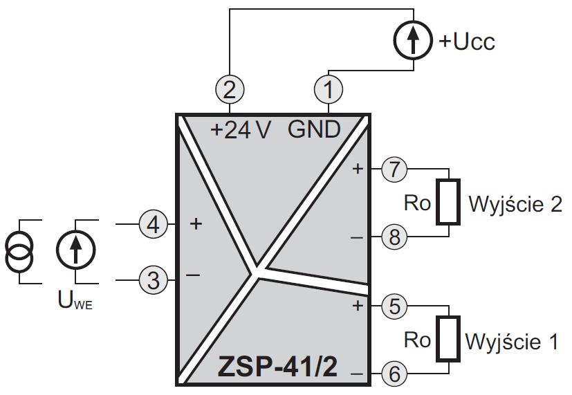 (Power) Rys.5.Schemat podłączenia ZSP-41/2.