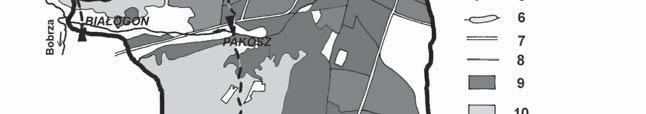 Position and cultivation of a catchments of the rivers and : 1 major watershed, 2 a