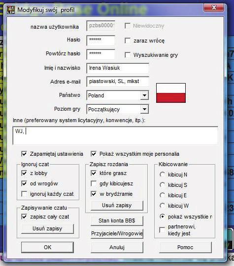 nick typu: pzbs + nr z Cezara b) wymy l hasło, poni ej je powtórz c) wpisz imi i nazwisko d) wpisz powiat, skrót województwa (znajdziesz tu http://www.pzbs.pl/wyniki/2009/krajowe/mppow2009/1mppow2009zgloszenia.